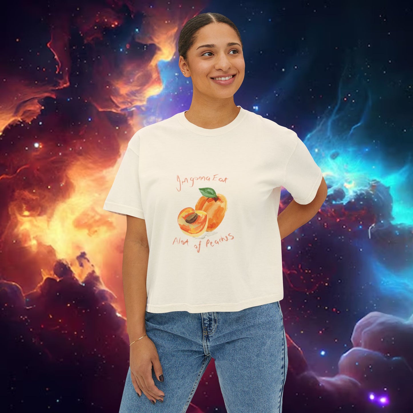 Peaches Boxy Crop
