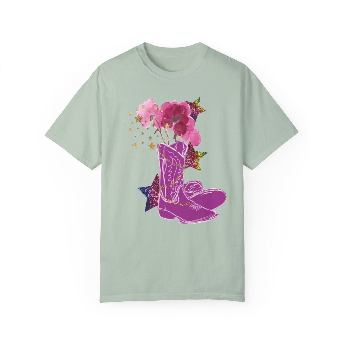 Pink Boots Summer Boxy Tee