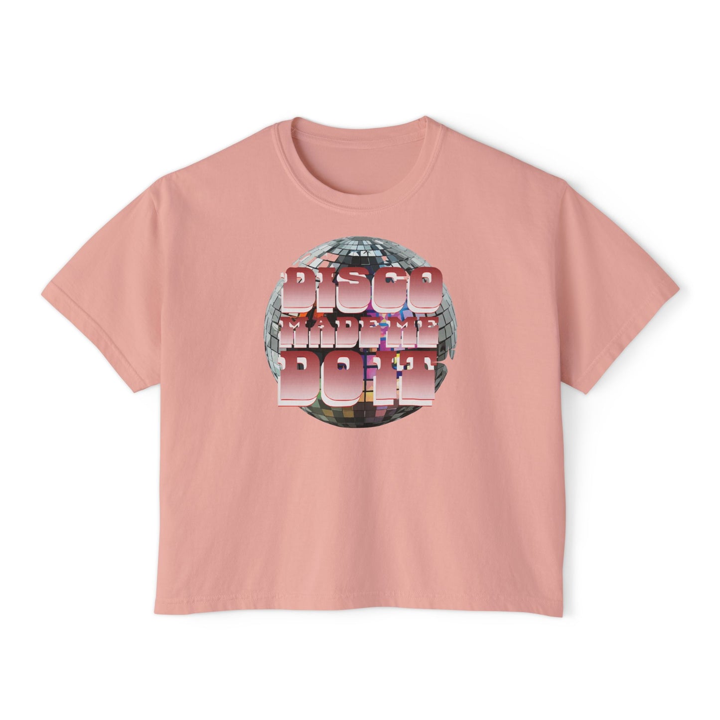 Disco Made Me Do It Boxy Crop