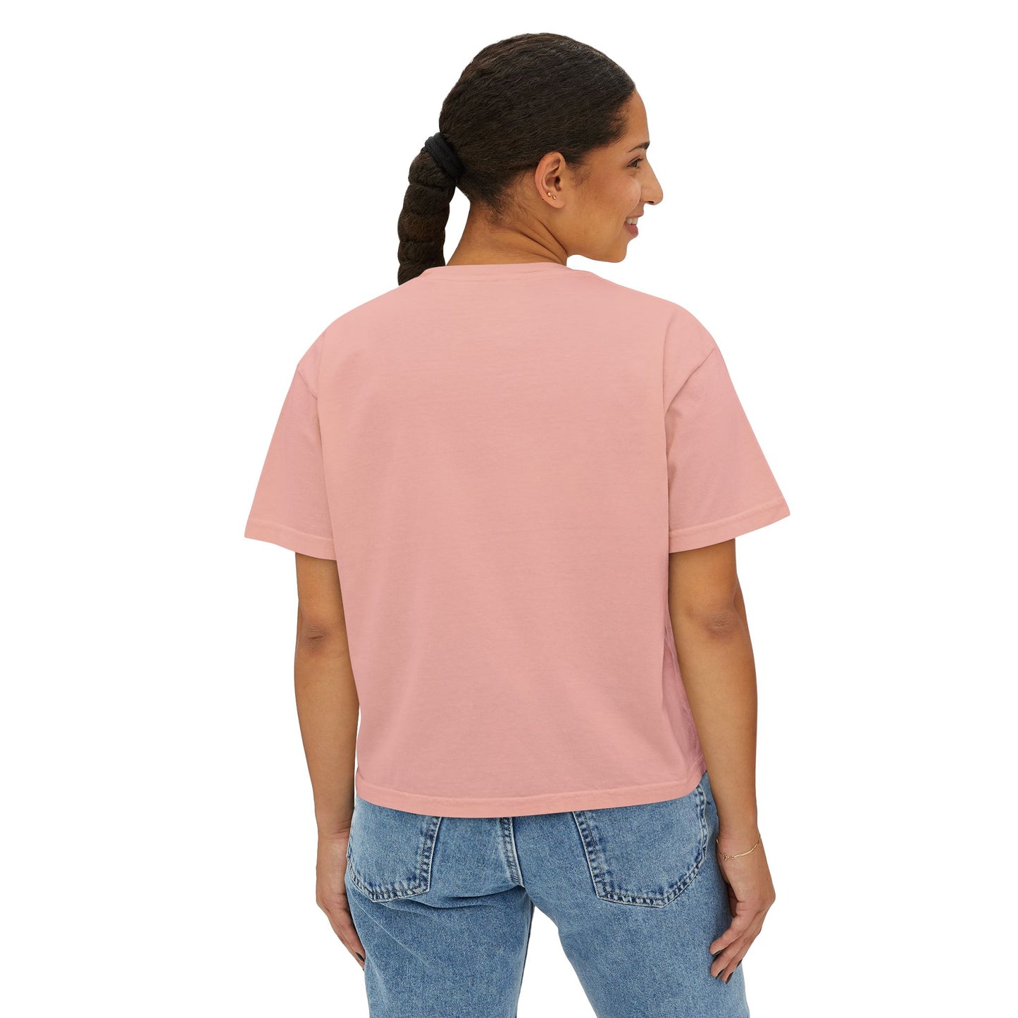 Jean Geanie Boxy Crop Tee