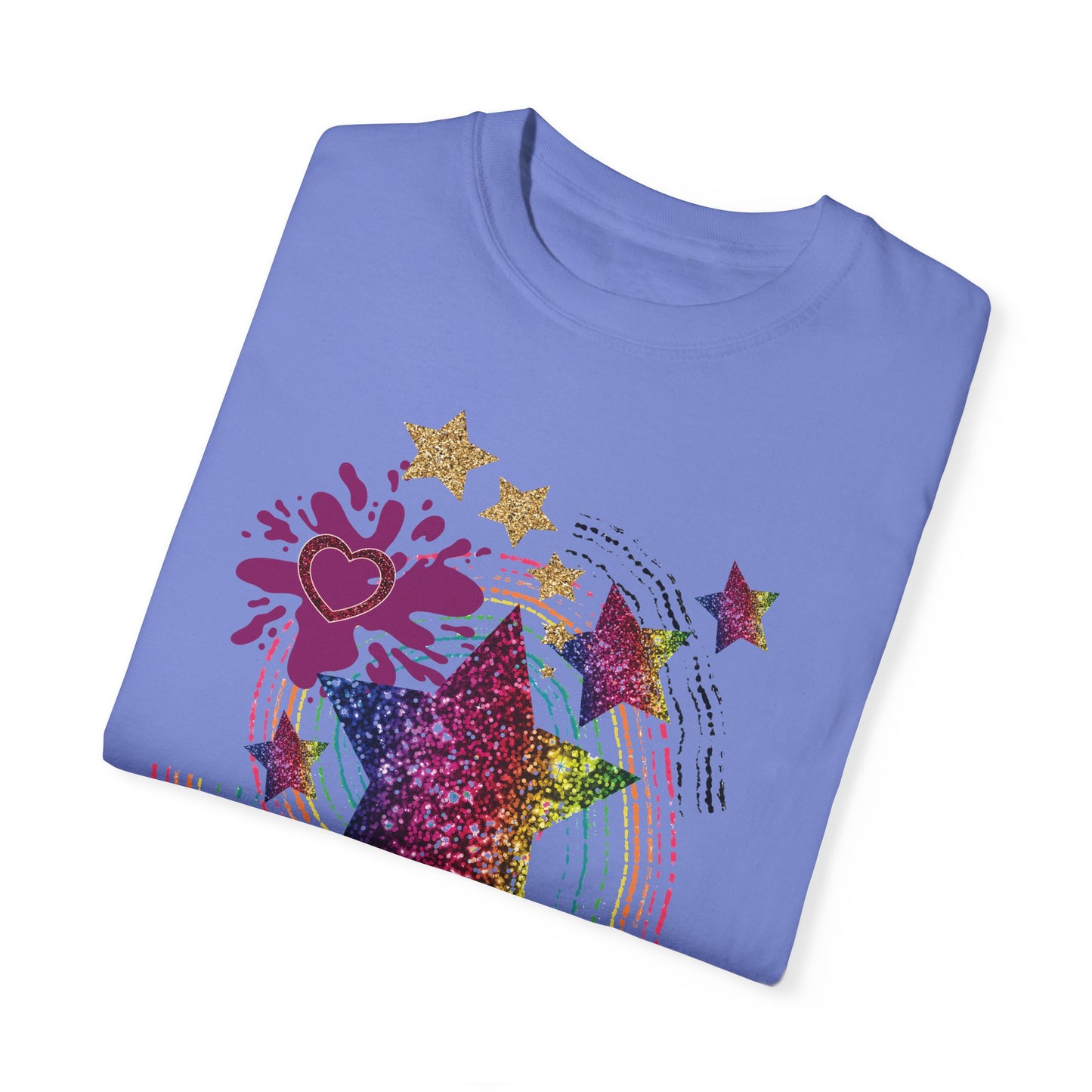 Rainbow Swirl Summer Boxy Tee