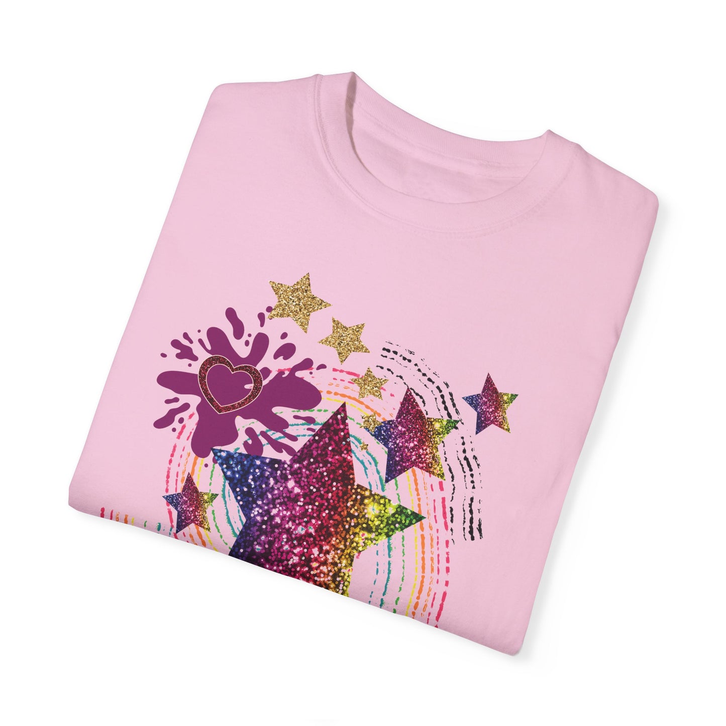 Rainbow Swirl Summer Boxy Tee