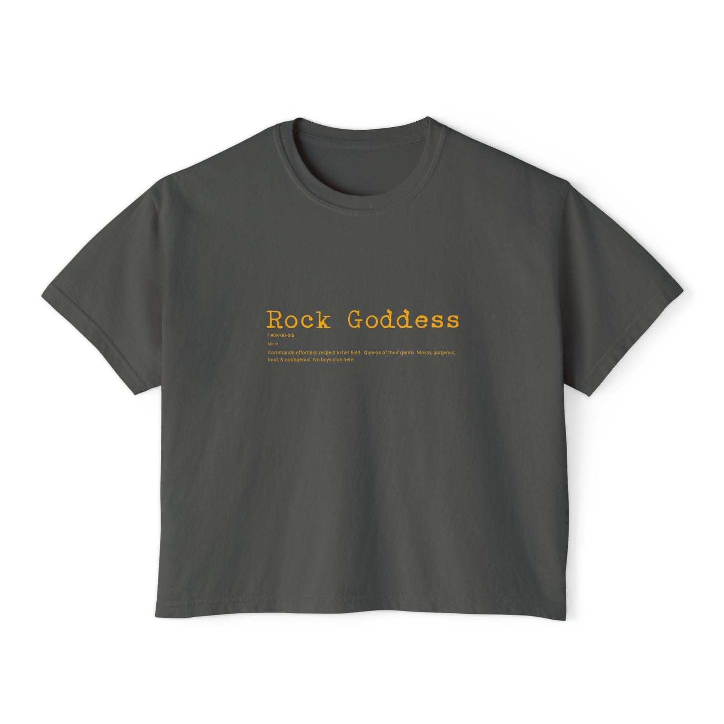 Rock Goddess Boxy Crop