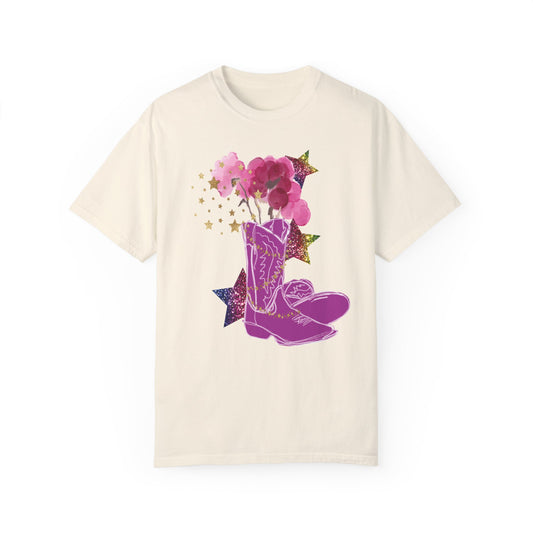 Pink Boots Summer Boxy Tee