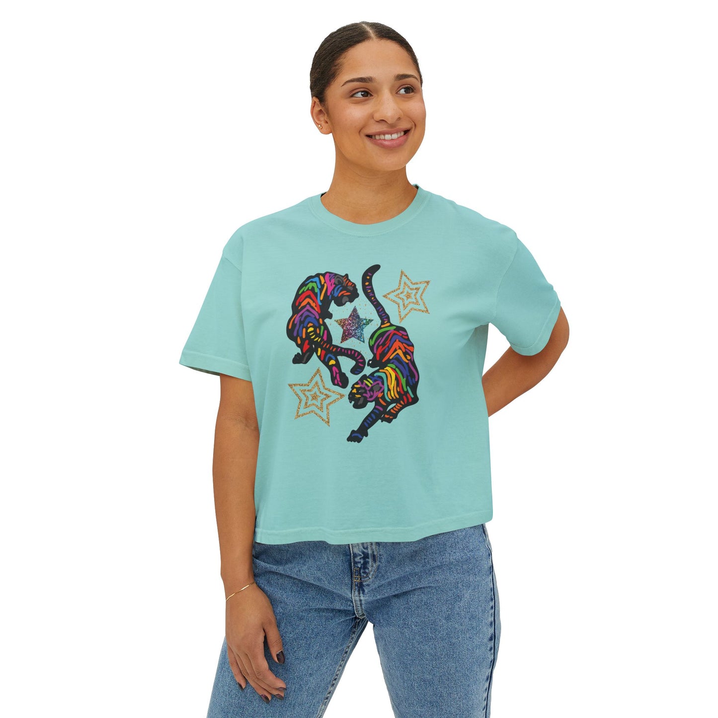 Rainbow Tiger Boxy Crop