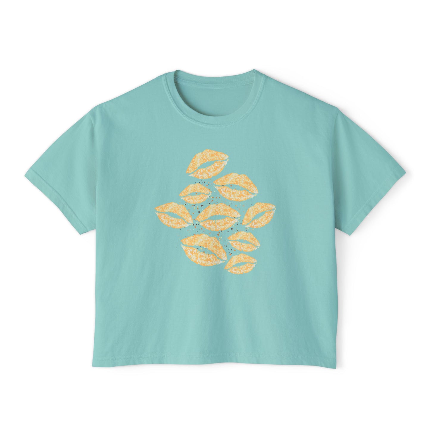 Golden Smooches Boxy Crop