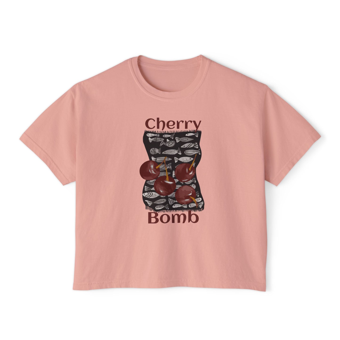 Cherry Bomb Boxy Crop