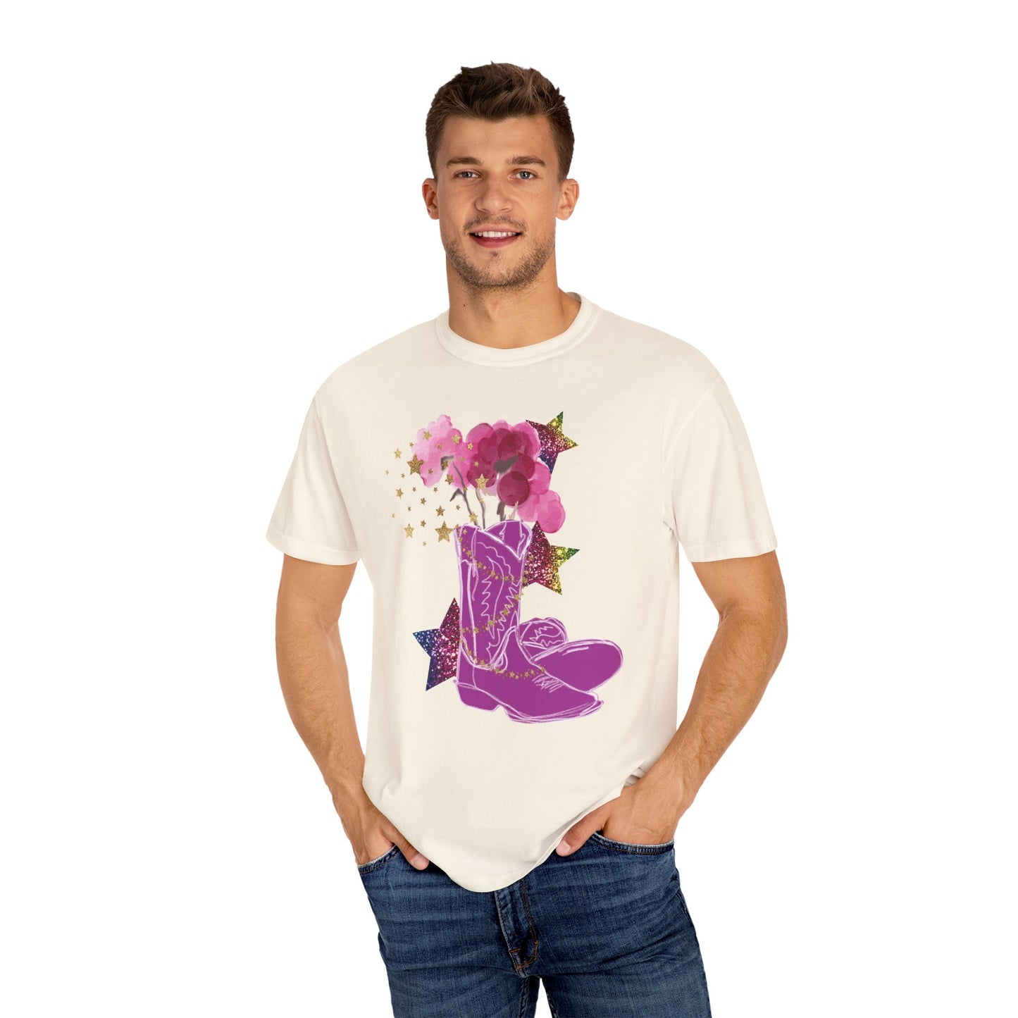 Pink Boots Summer Boxy Tee