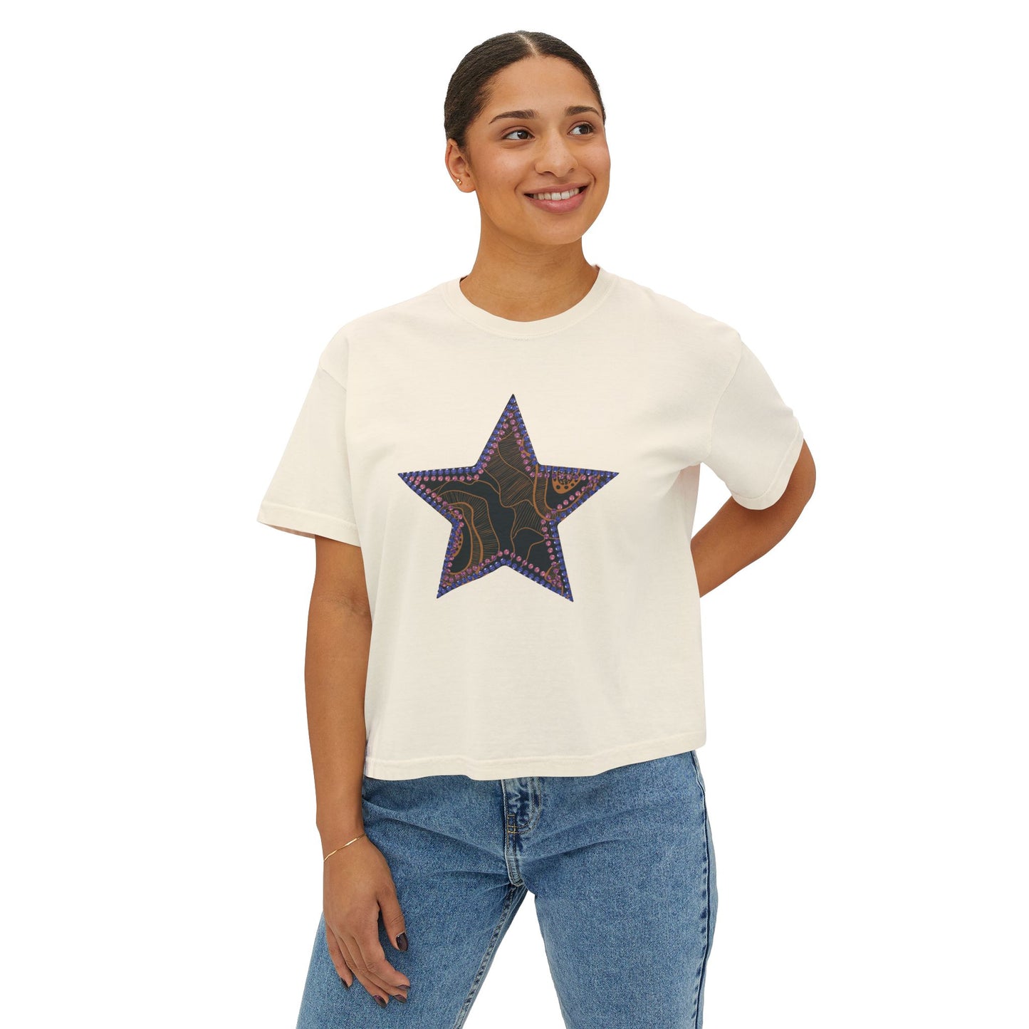 Shine Like It Does Boxy Crop Tee
