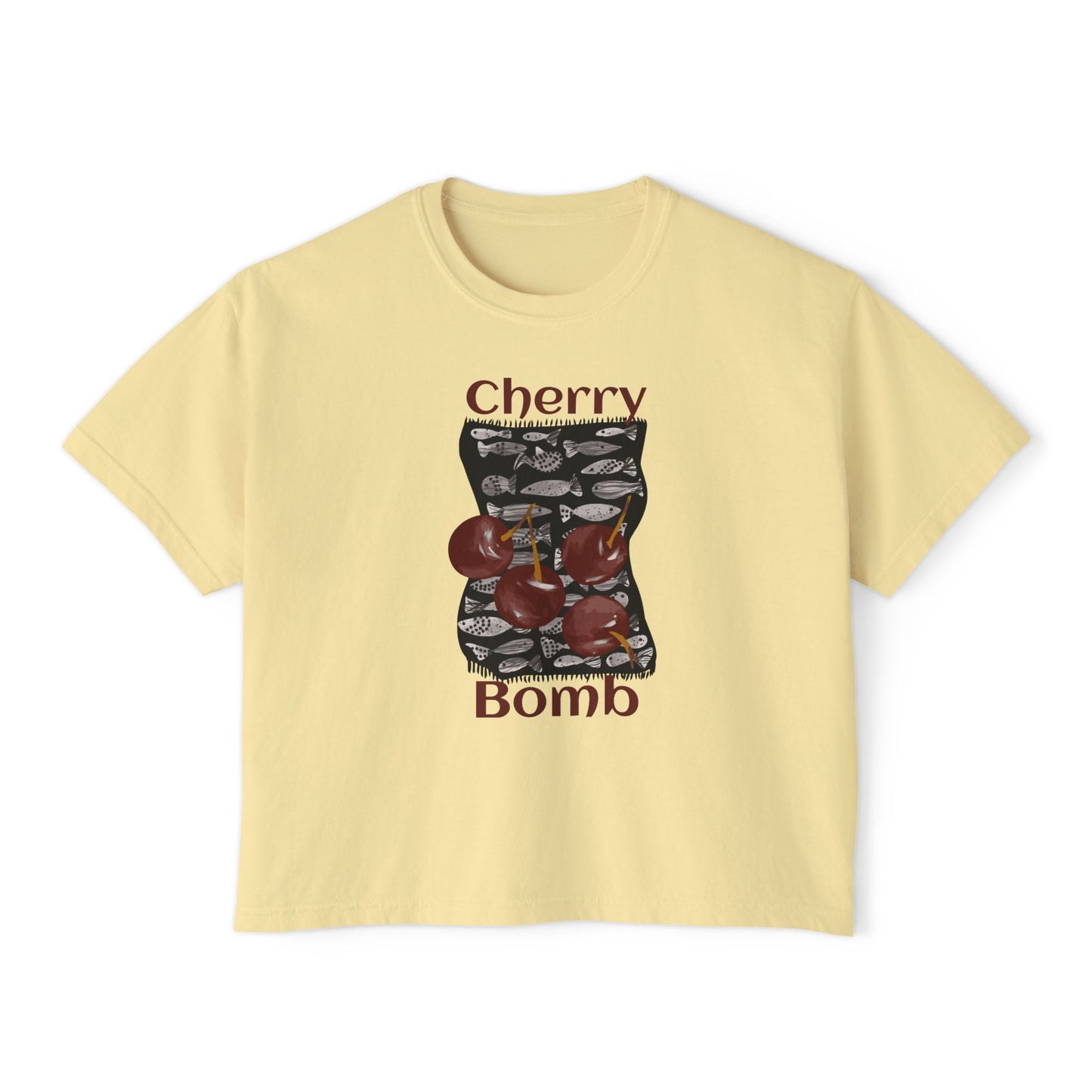 Cherry Bomb Boxy Crop