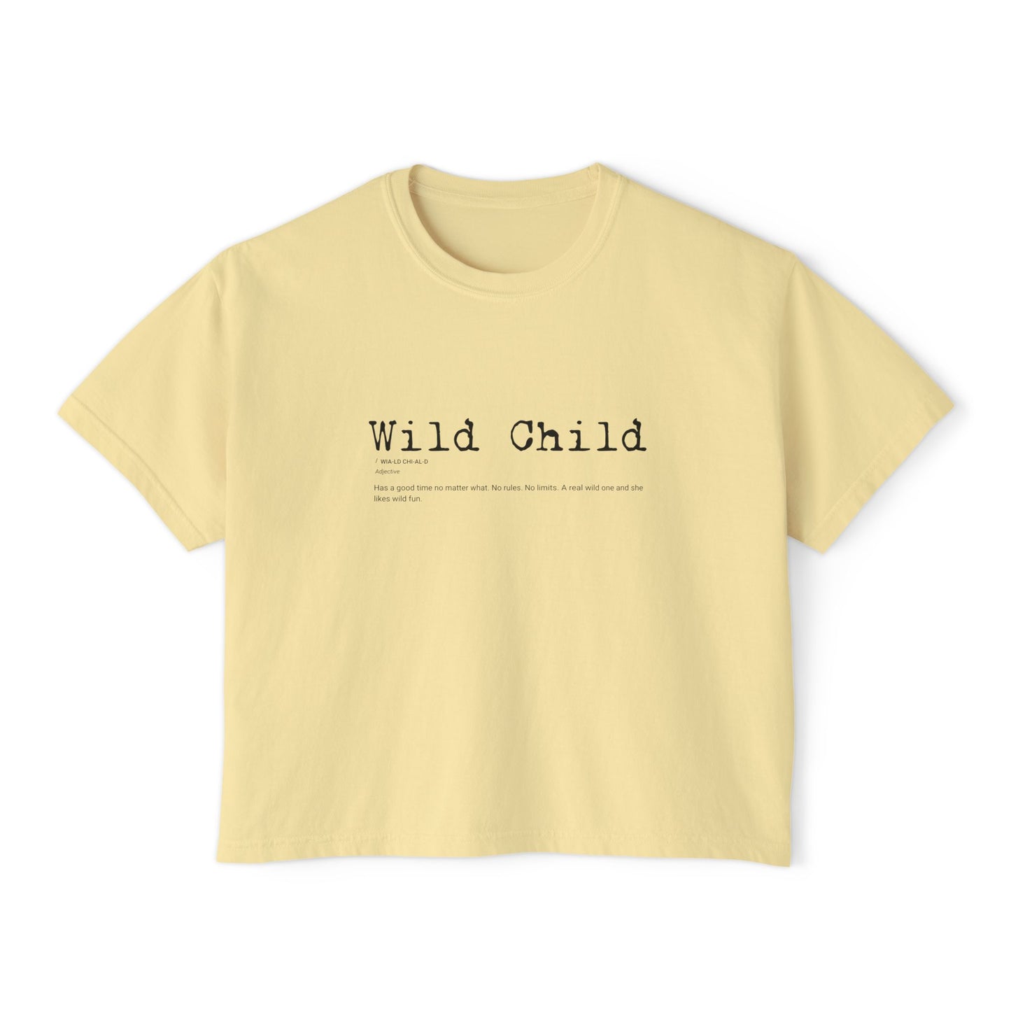 Wild Child Boxy Crop