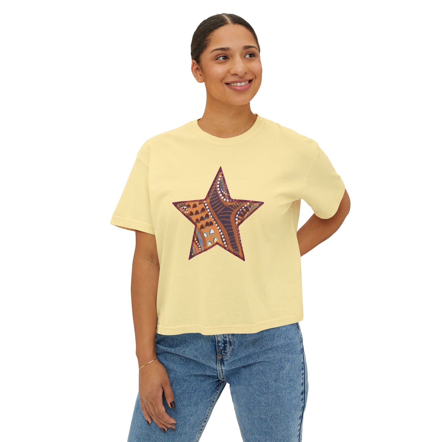 Ziggy Stardust Boxy Crop Tee