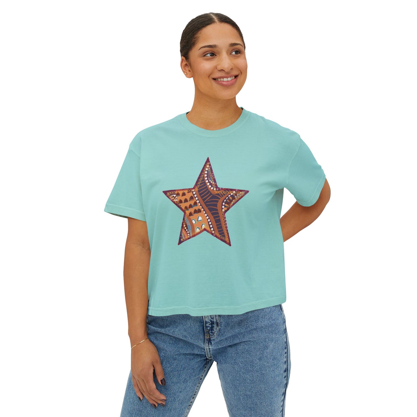 Ziggy Stardust Boxy Crop Tee