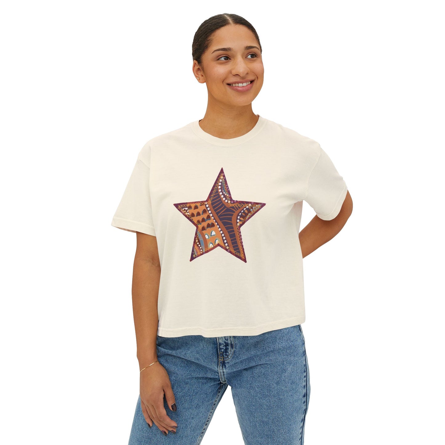 Ziggy Stardust Boxy Crop Tee