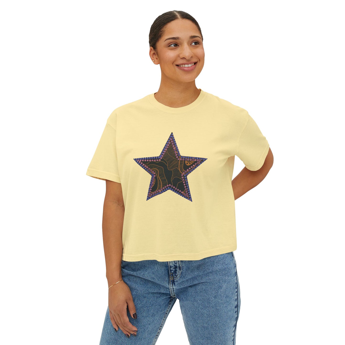 Shine Like It Does Boxy Crop Tee