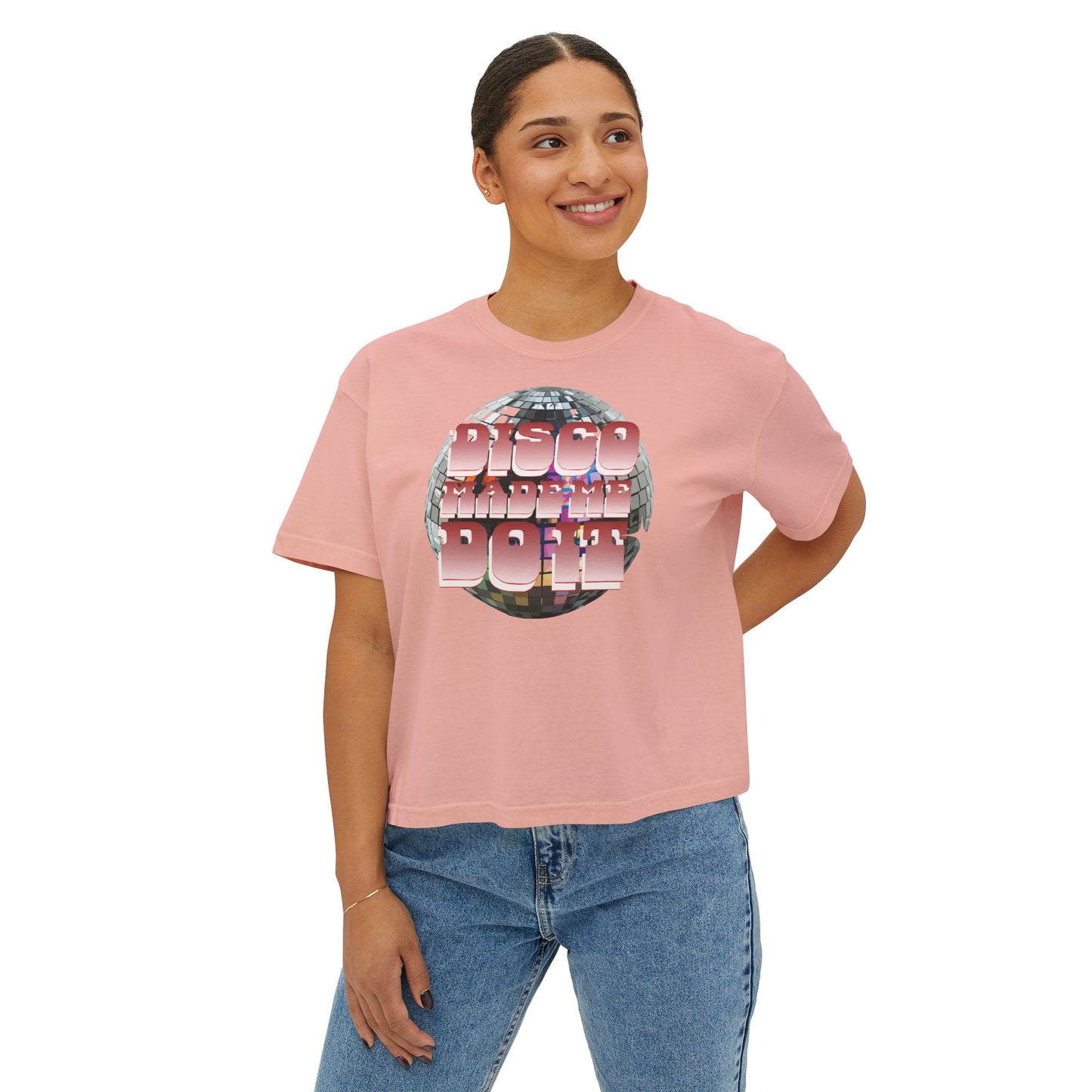 Disco Made Me Do It Boxy Crop