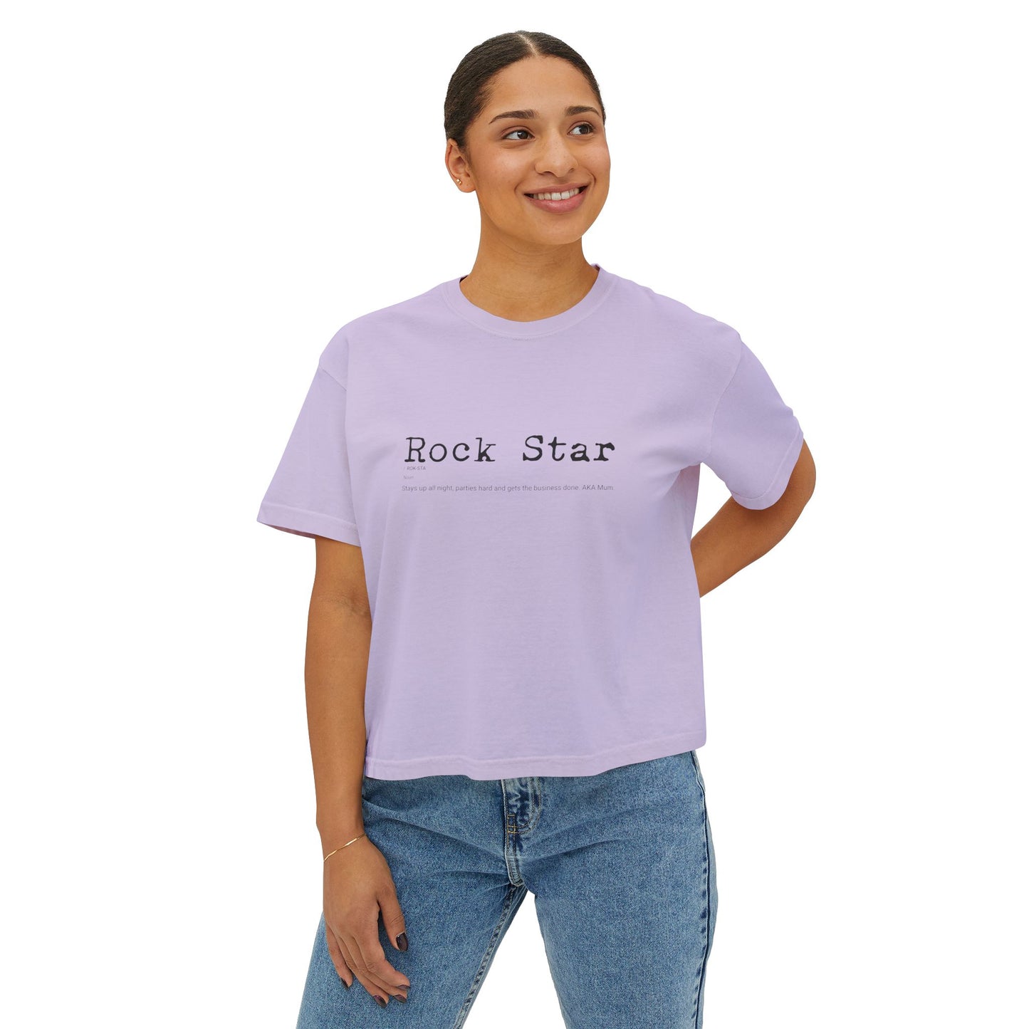 Rock Star Boxy Crop