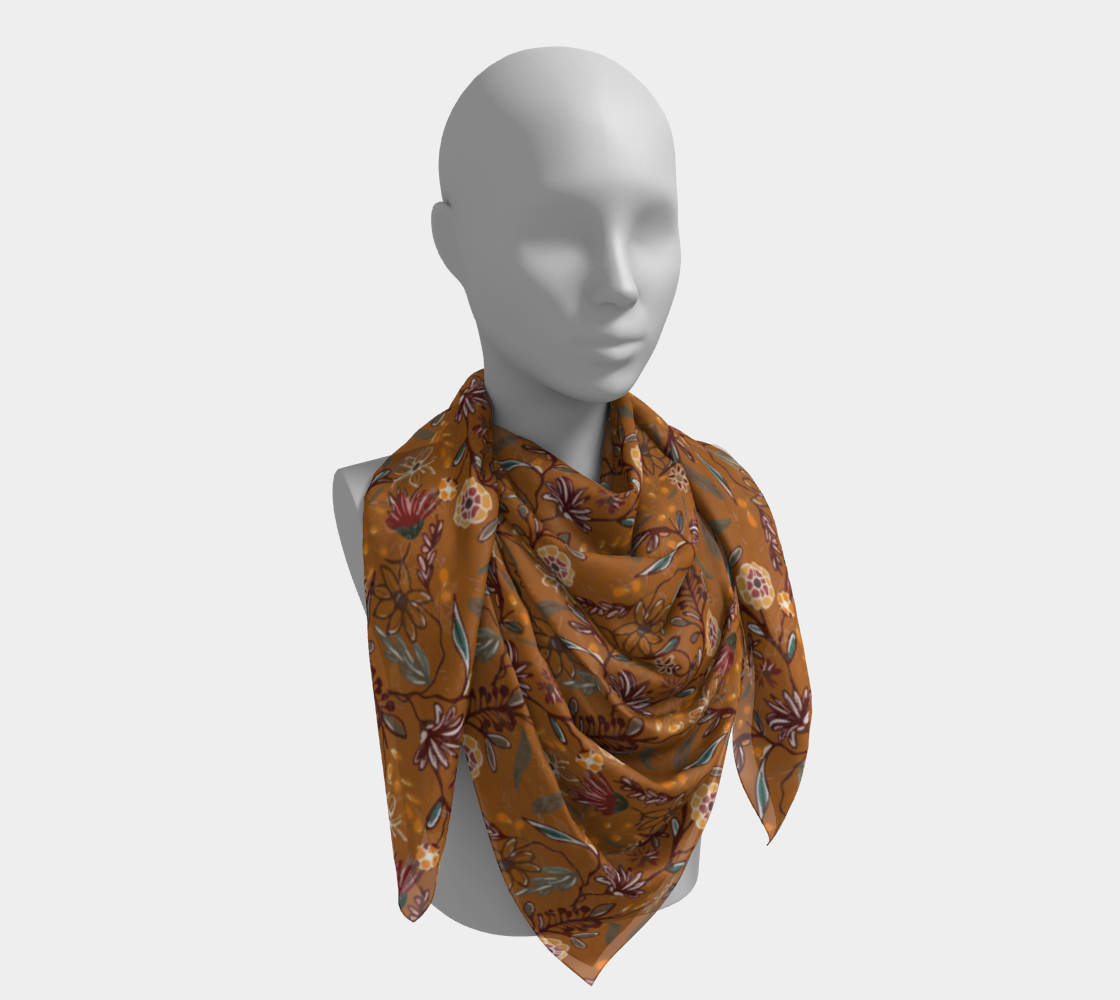 Ochre Garden Scarf