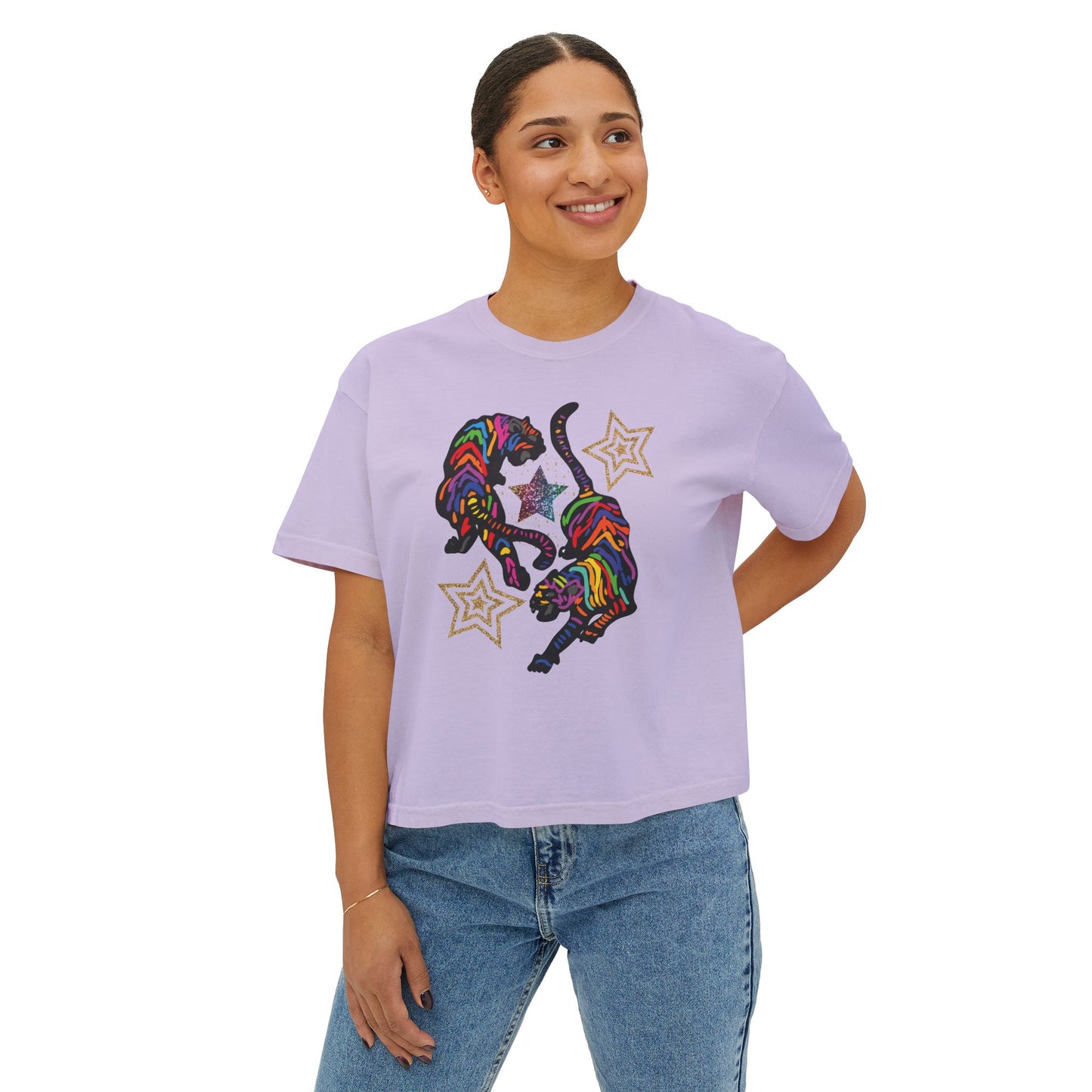 Rainbow Tiger Boxy Crop