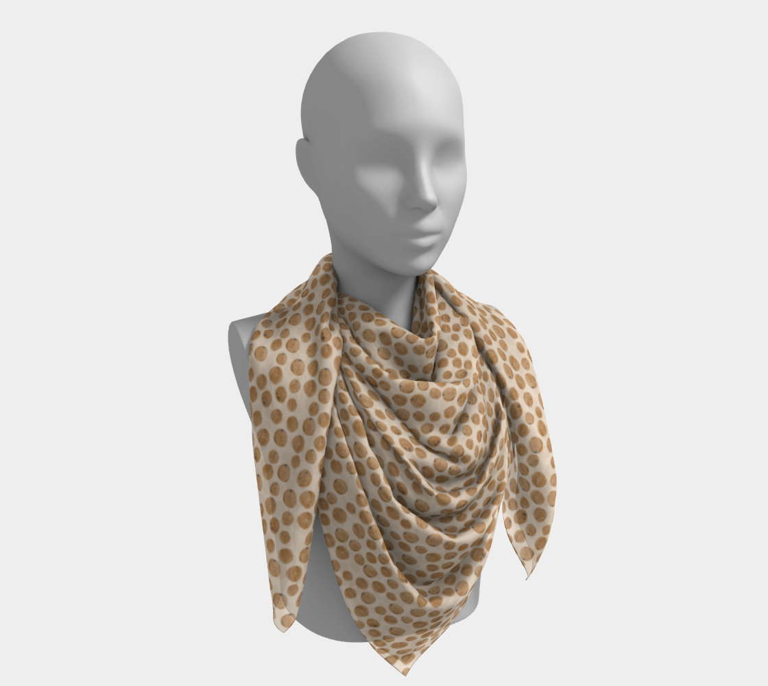 Coral Dot Scarf