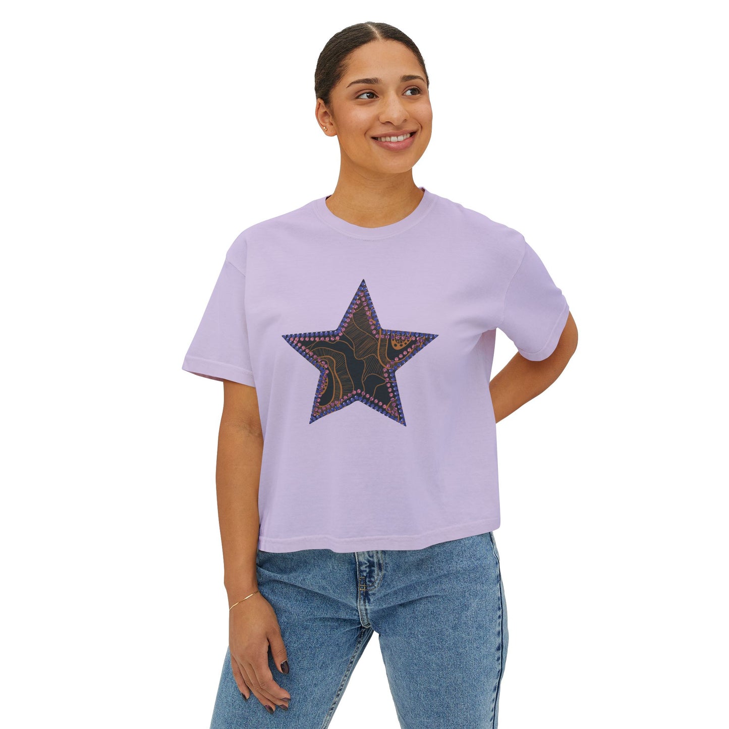 Shine Like It Does Boxy Crop Tee