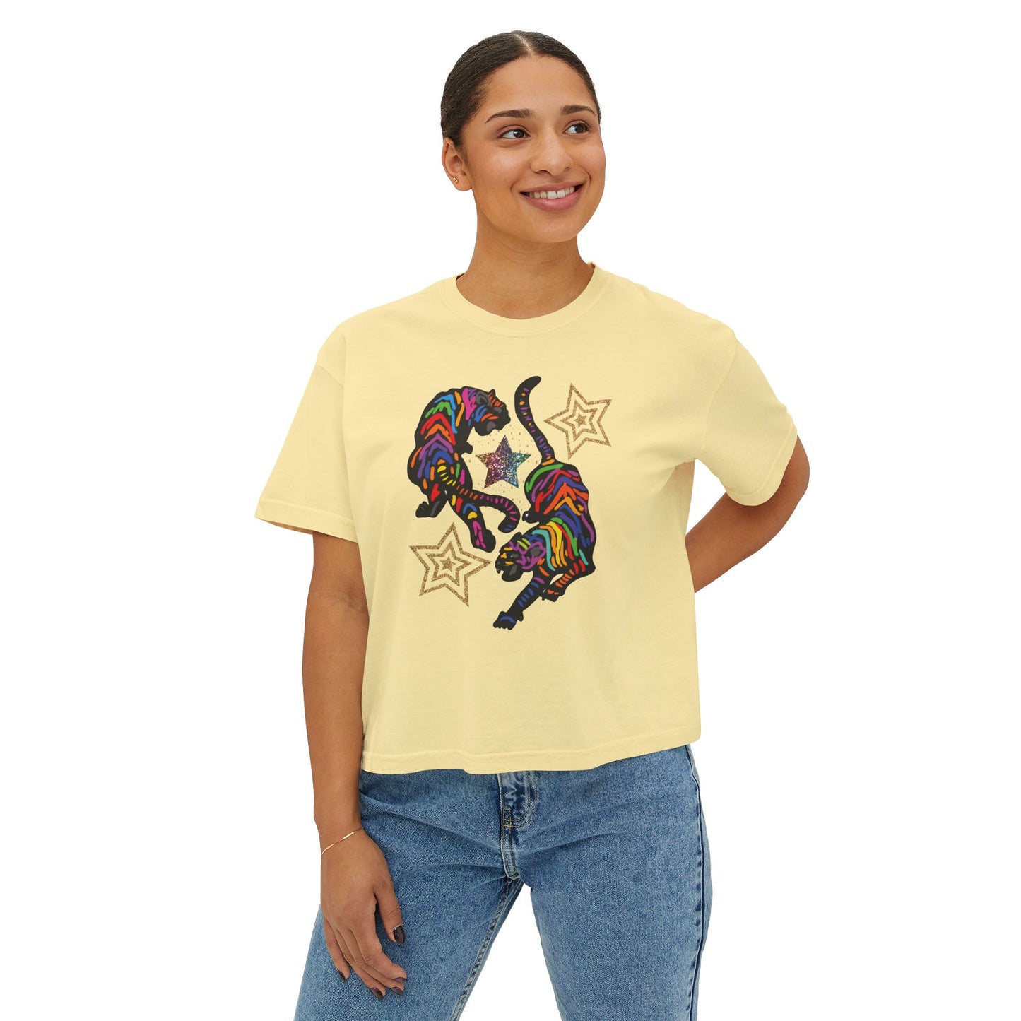 Rainbow Tiger Boxy Crop