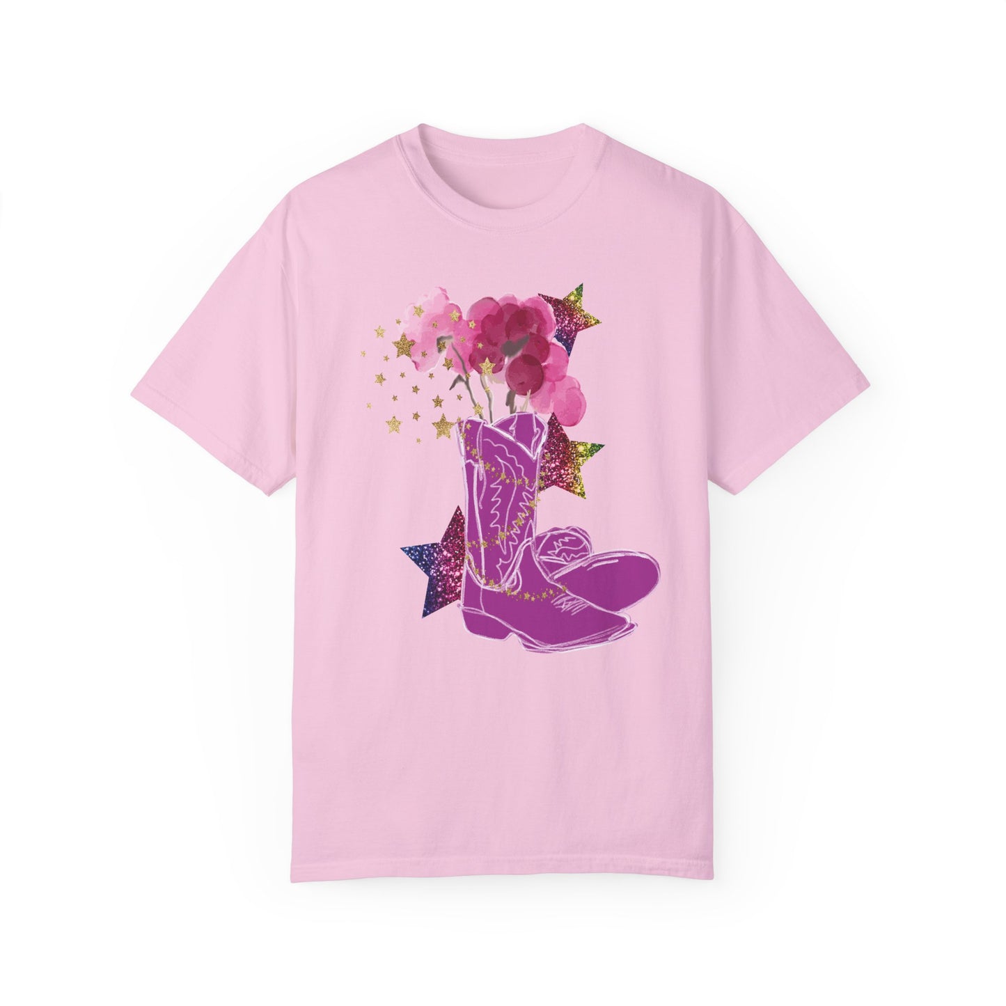 Pink Boots Summer Boxy Tee