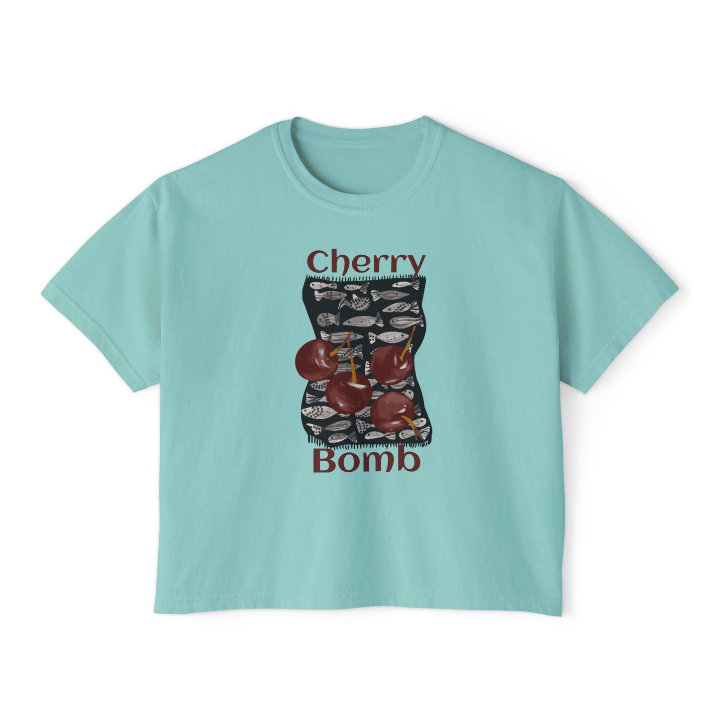Cherry Bomb Boxy Crop