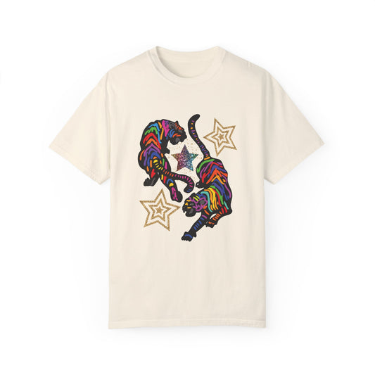 Rainbow Tiger Summer Boxy Tee