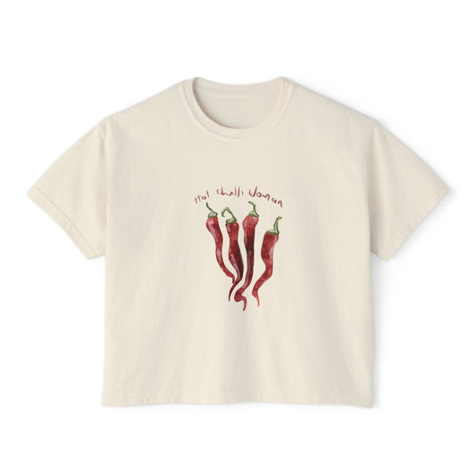 Hot Chilli Woman Boxy Crop