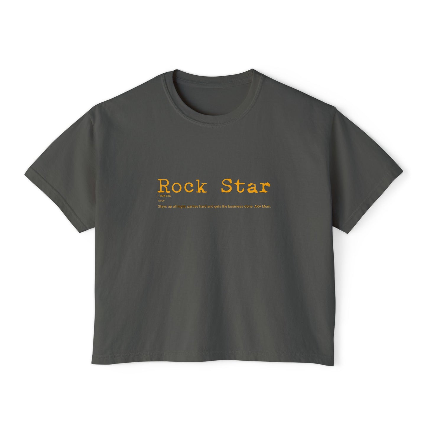 Rock Star Boxy Crop