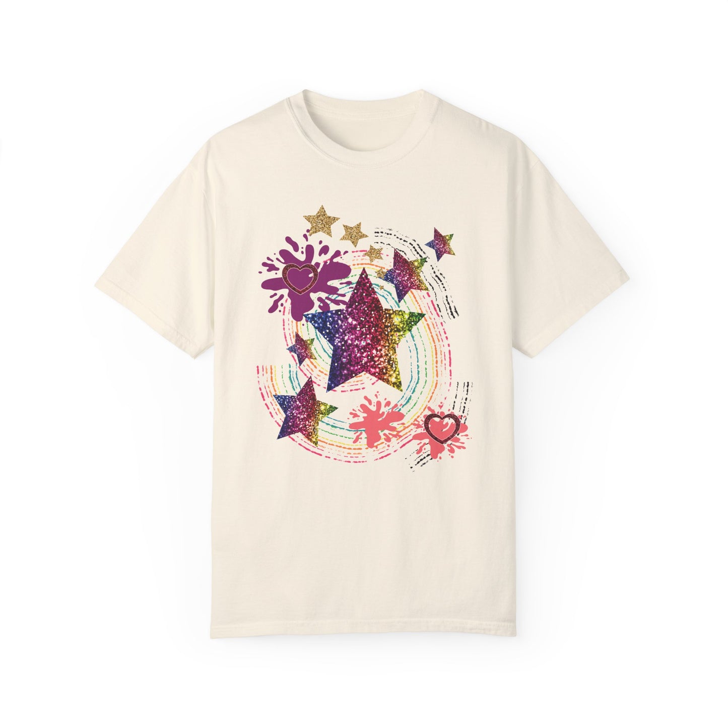 Rainbow Swirl Summer Boxy Tee