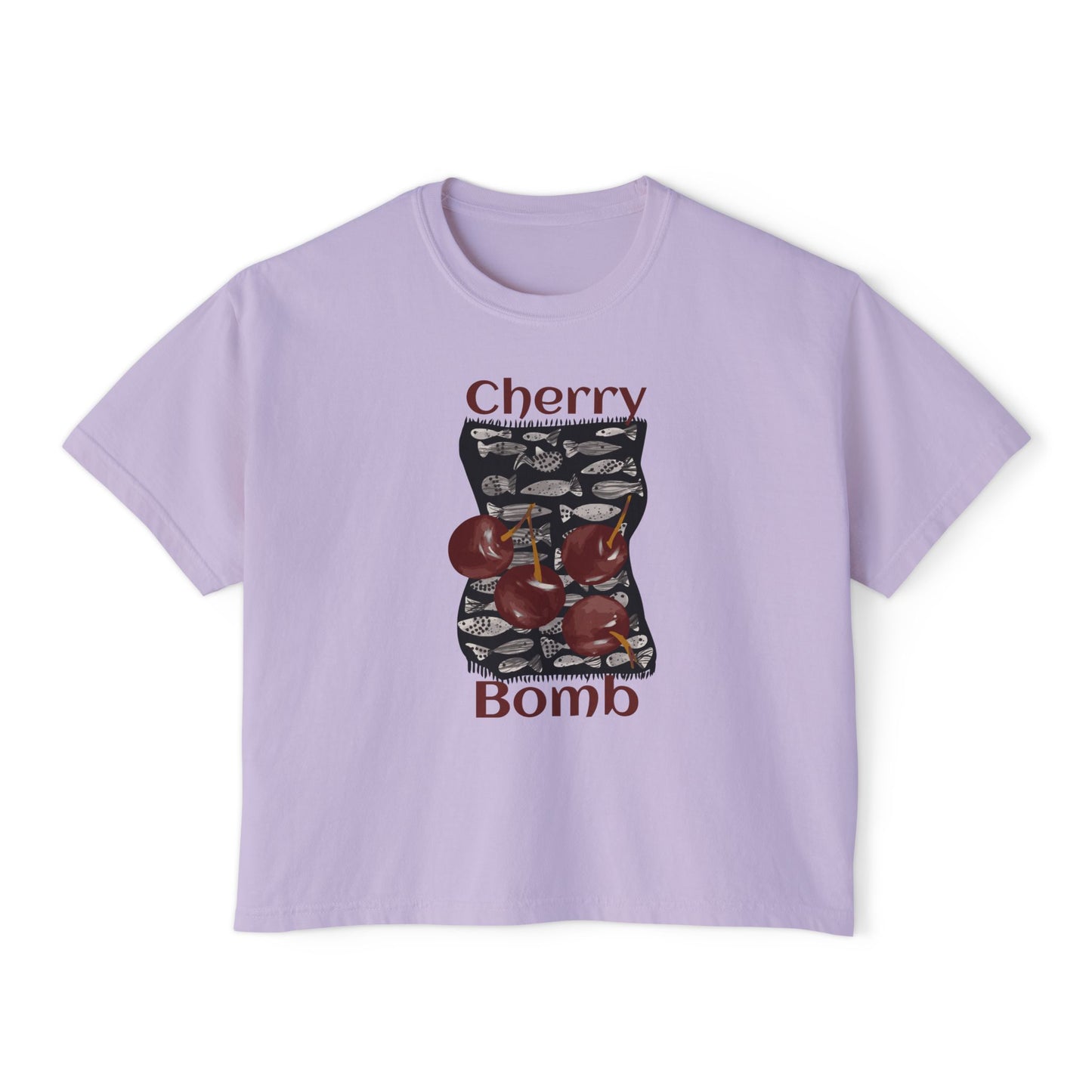 Cherry Bomb Boxy Crop