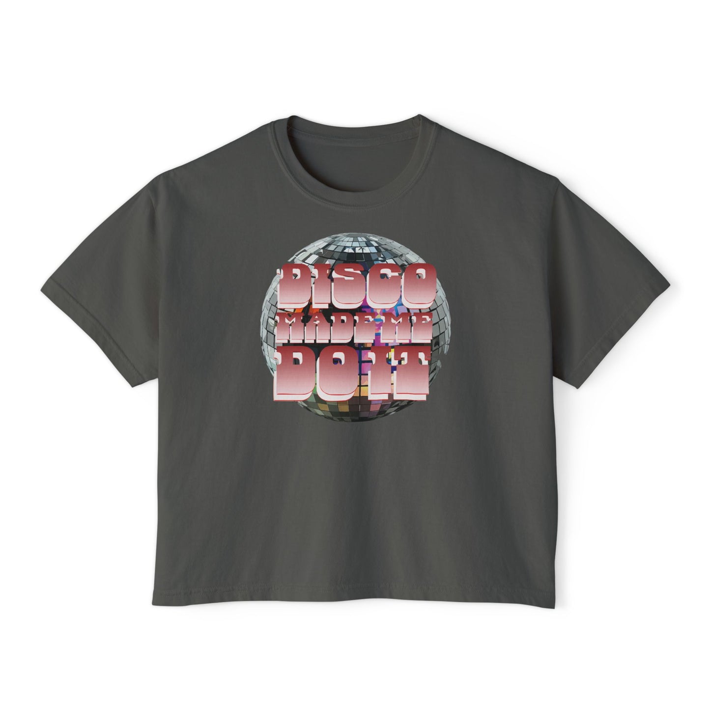 Disco Made Me Do It Boxy Crop