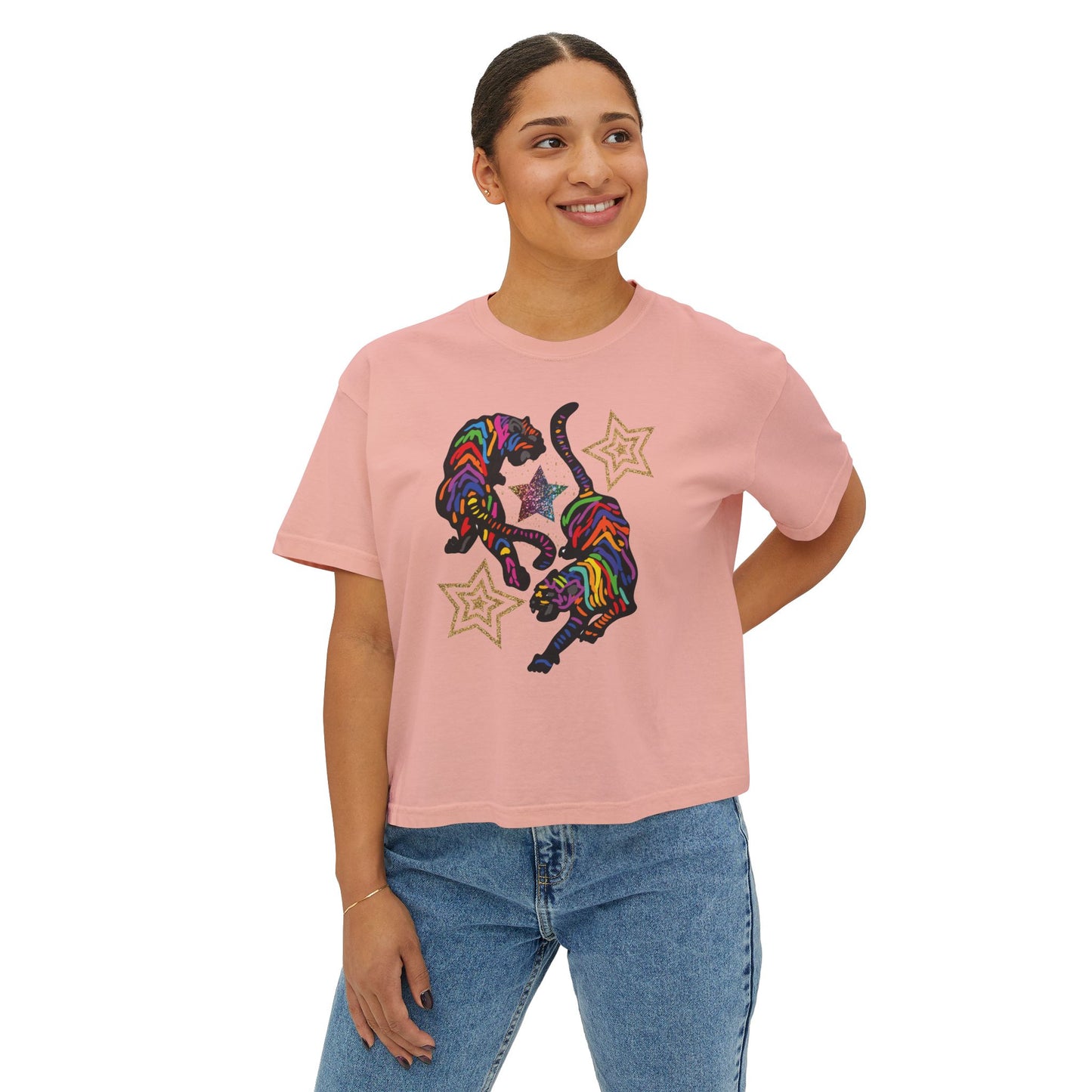Rainbow Tiger Boxy Crop