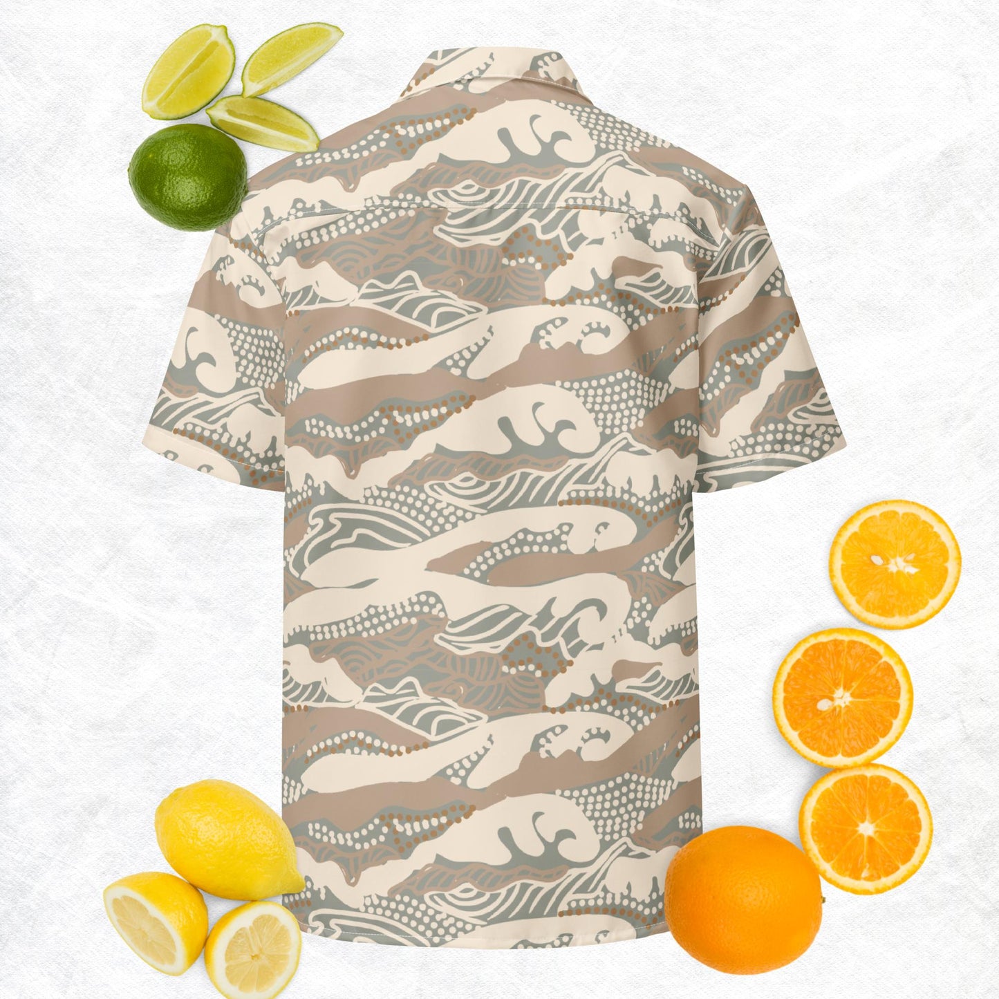 Stormy Waves Button Shirt