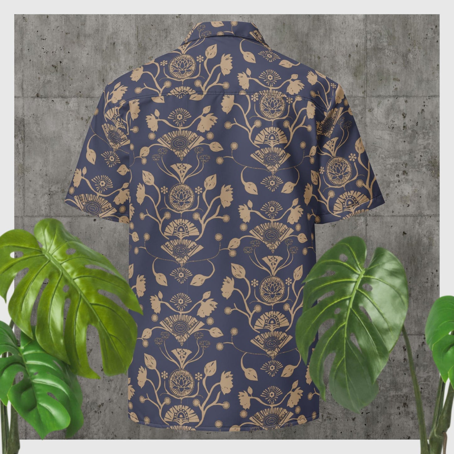 Denim Geo Button Shirt