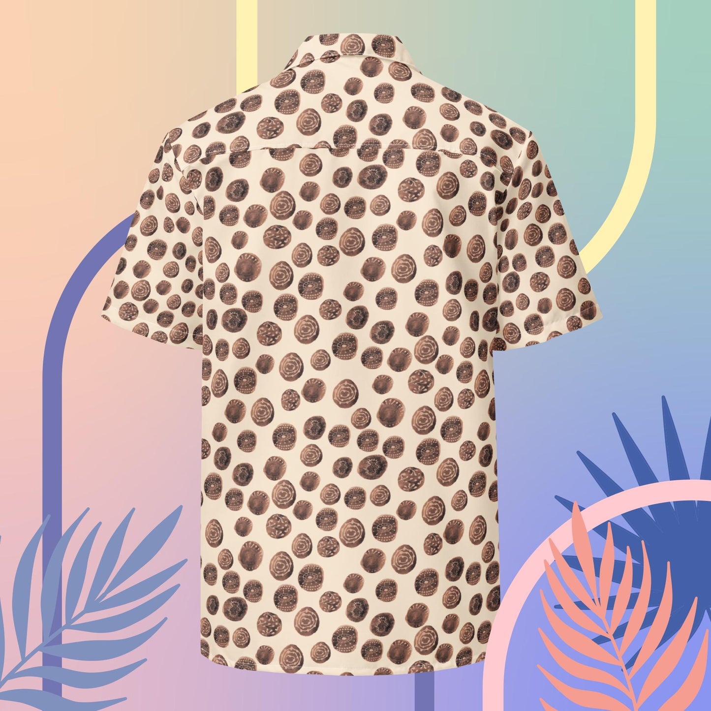 Coral Dots Button Shirt