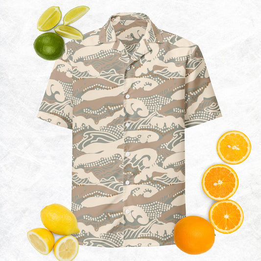 Stormy Waves Button Shirt
