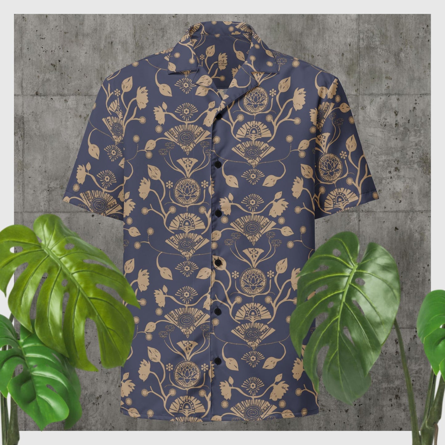 Denim Geo Button Shirt