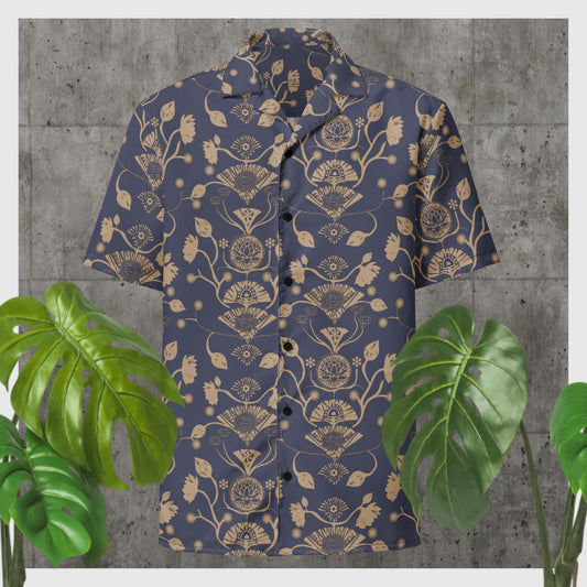 Denim Geo Button Shirt