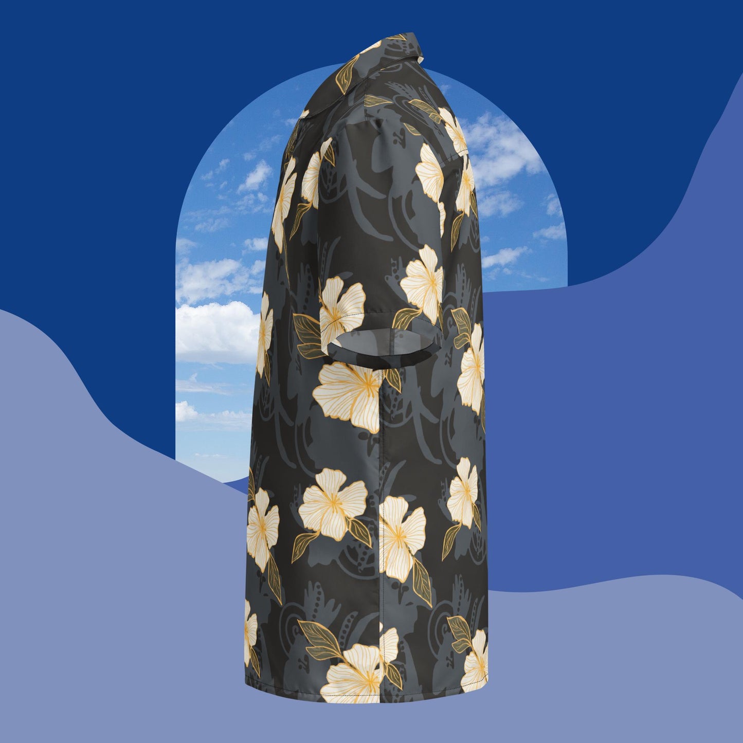 Midnight Paradisio Button Shirt