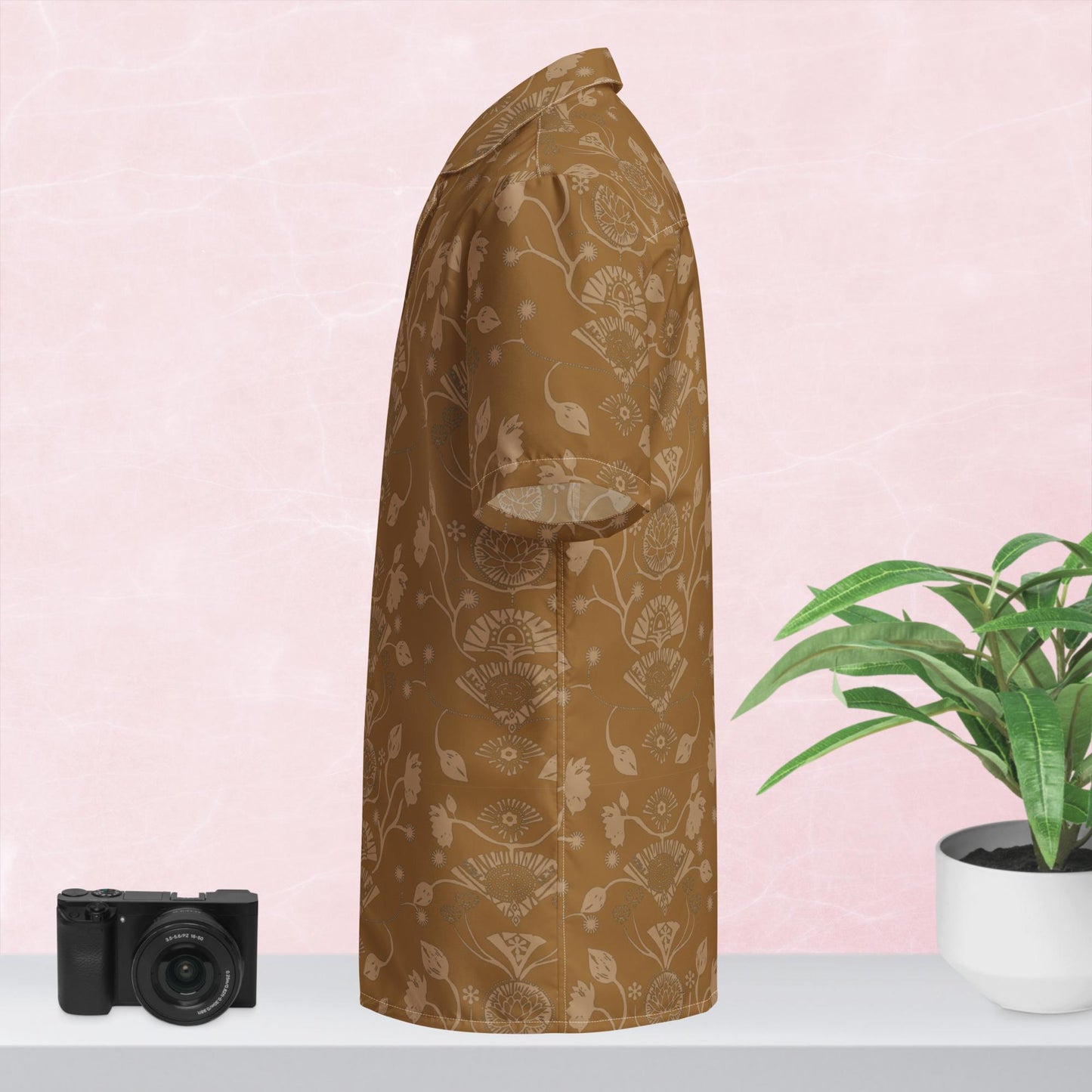 Ochre Geo Button Shirt