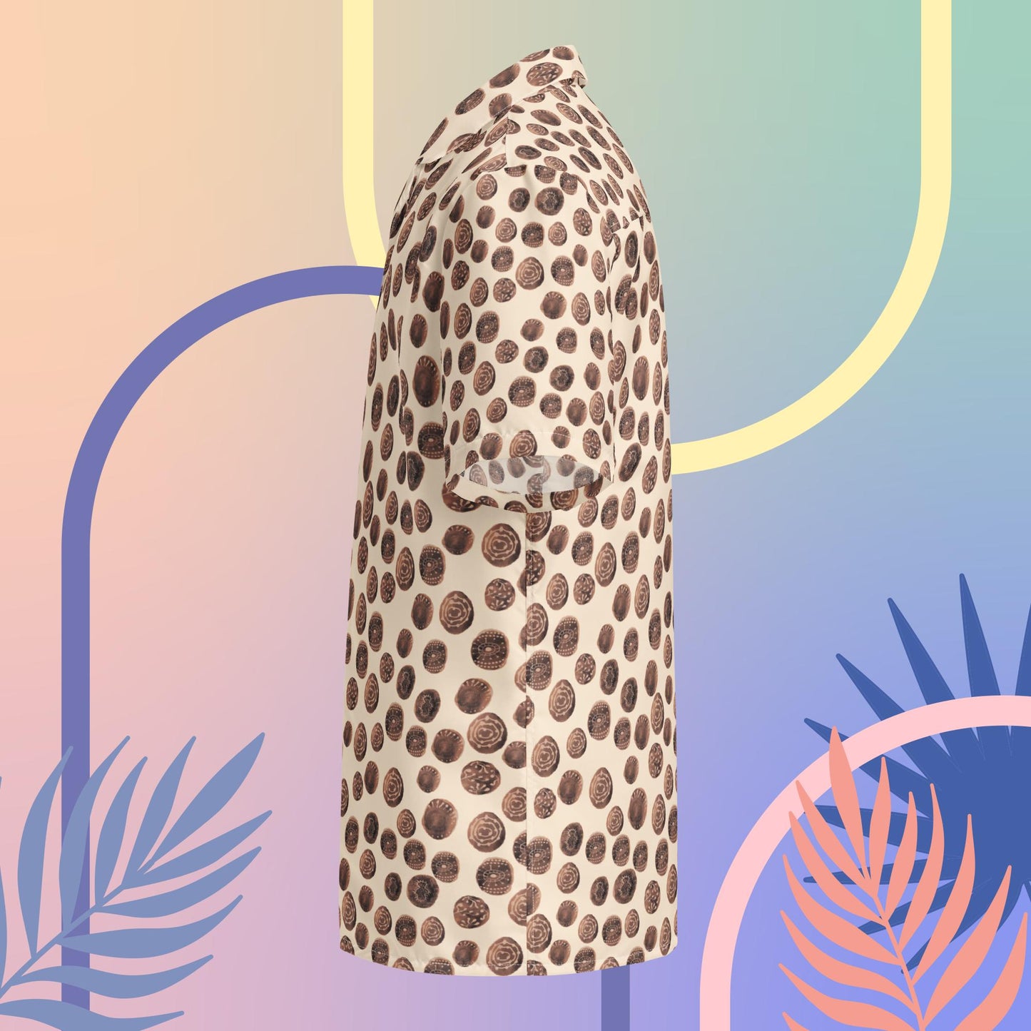 Coral Dots Button Shirt