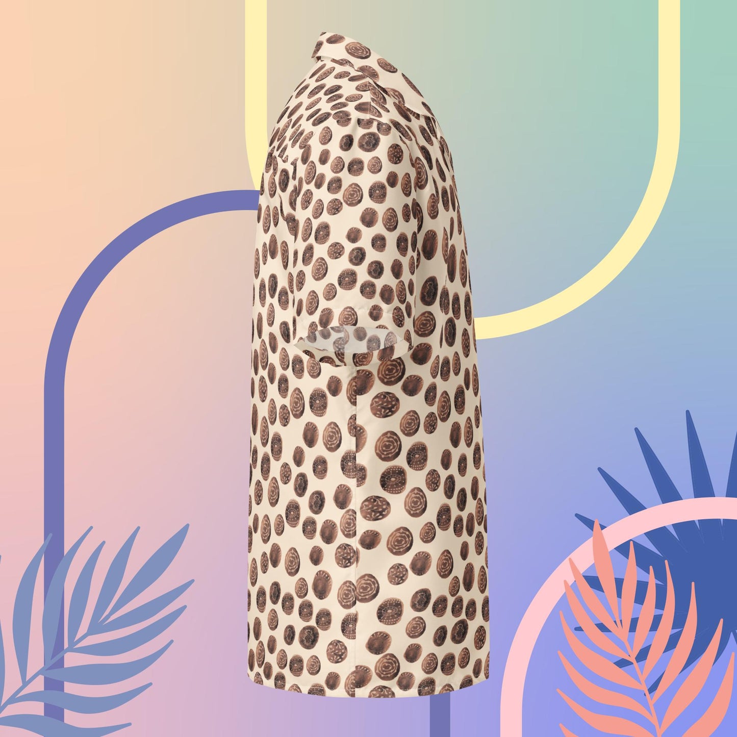 Coral Dots Button Shirt