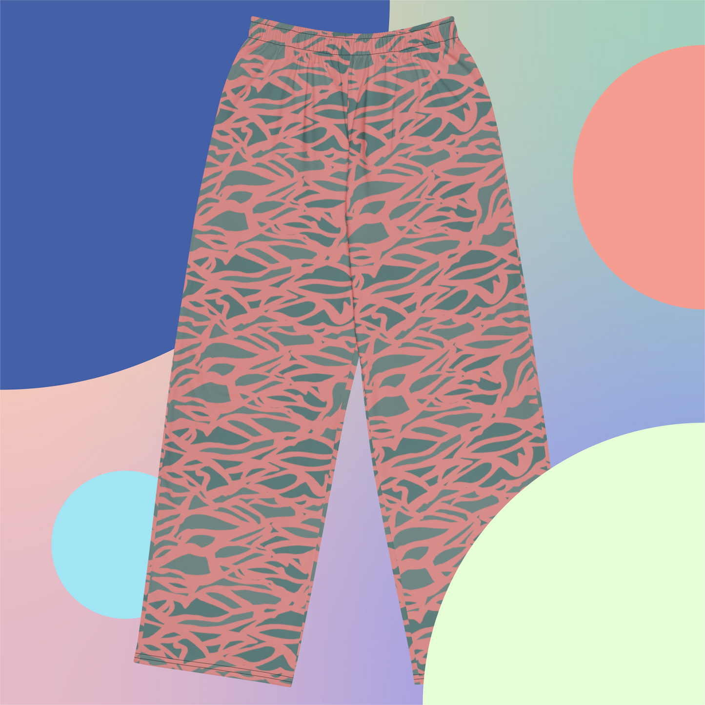 Pastel Jungle Bold Wide Leg Pants