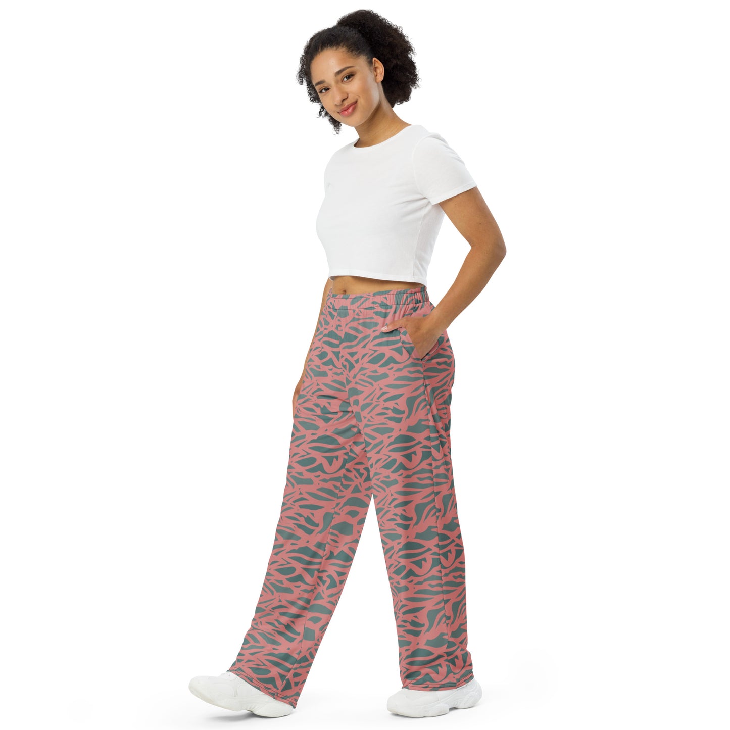 Pastel Jungle Bold Wide Leg Pants