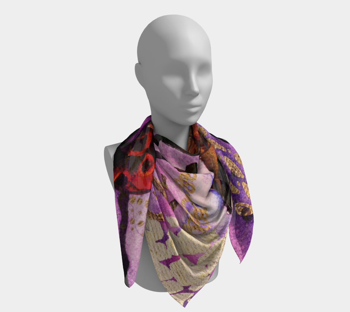 Lady Bug Art Print Scarf